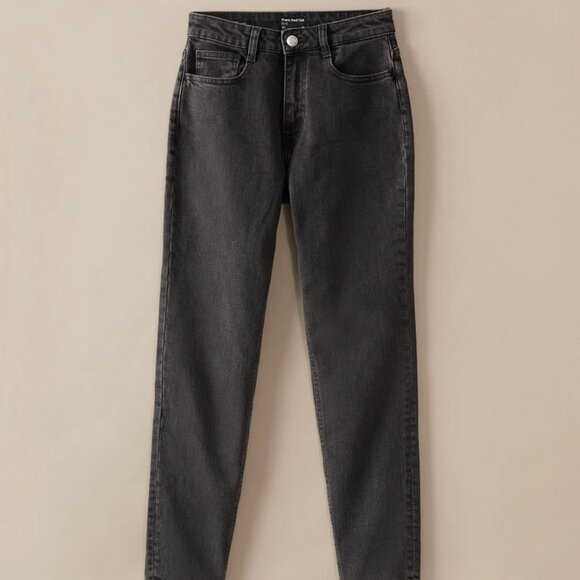 W/Tags Frank & Oak - The Stevie Tapered Jean in Washed Black Size 25 - Picture 7 of 11